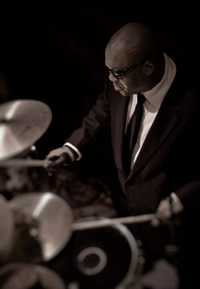 Lumar onstage at Tipitina's in 2012, photo by Marc Pagani.